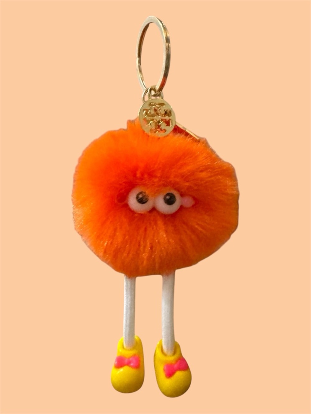 Tory Burch Keychain Bag Charm Bouncy Pom LuxeLoom Pom Pom